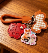 Customer photo of a photo keychain