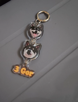 Customer photo of a photo keychain